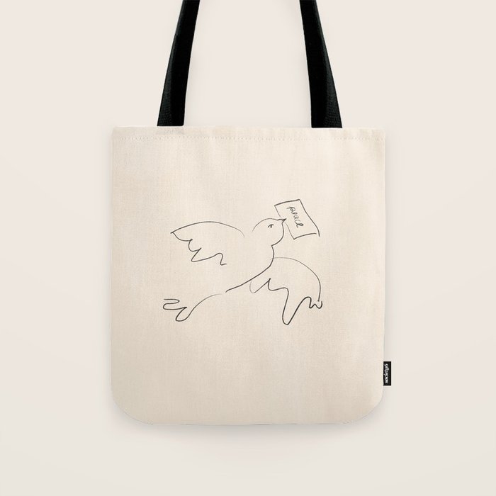 peace bird Tote Bag Gallery Image 1