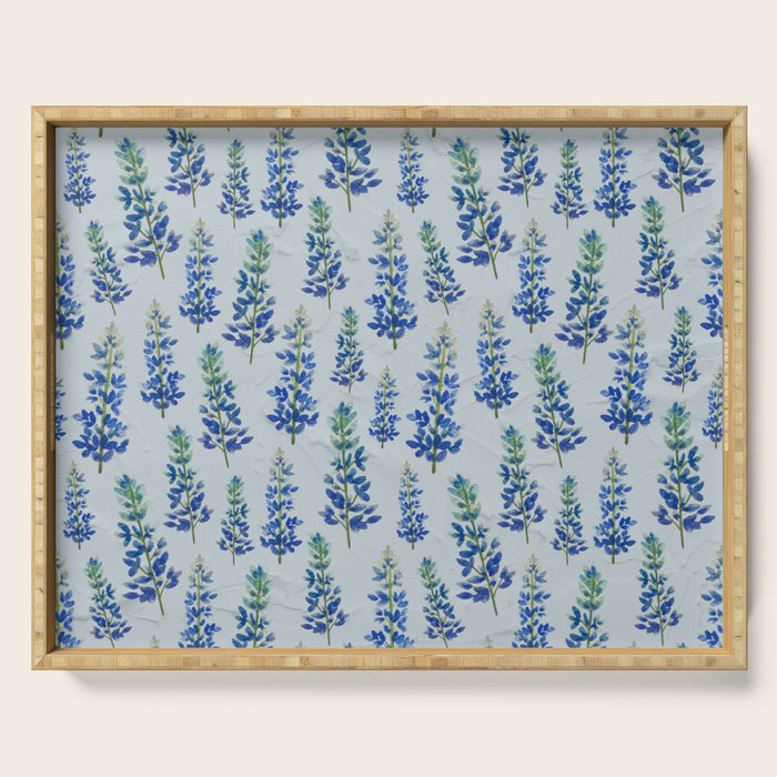 Blue Bonnets Serving Tray Gallery Image 1