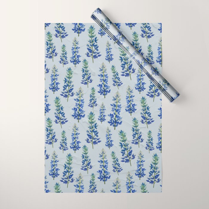 Blue Bonnets Wrapping Paper Gallery Image 1