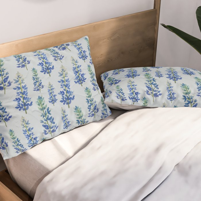 Blue Bonnets Pillow Sham Gallery Image 2