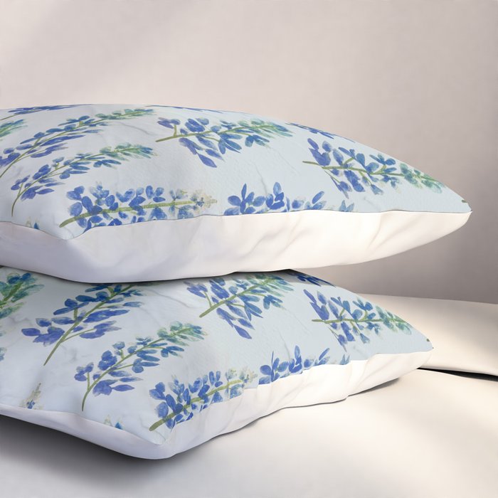 Blue Bonnets Pillow Sham Gallery Image 3