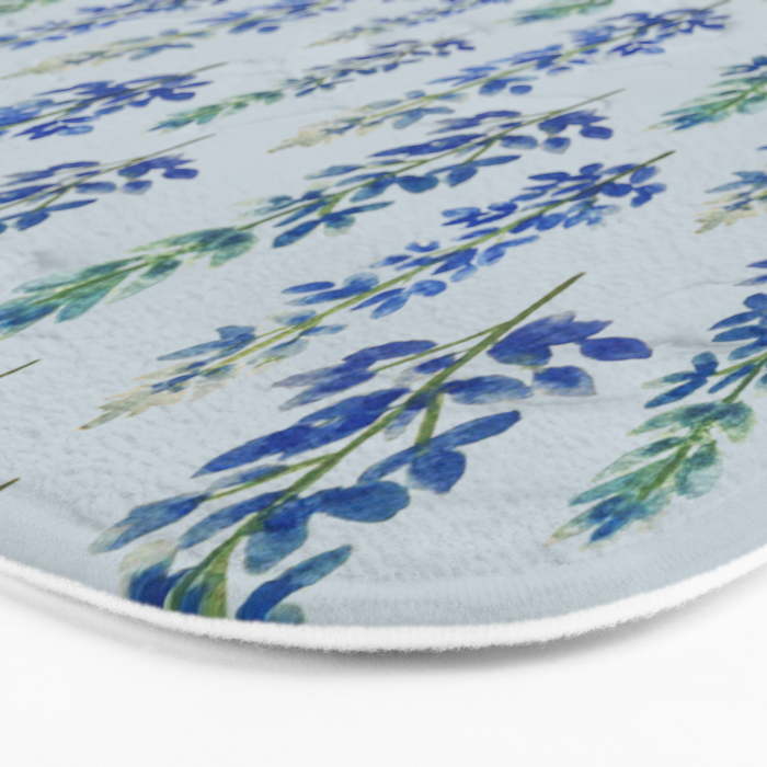 Blue Bonnets Bath Mat Gallery Image 3