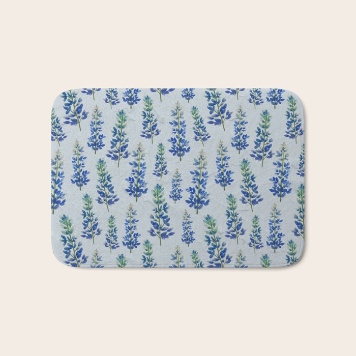 Blue Bonnets Bath Mat Gallery Image 1