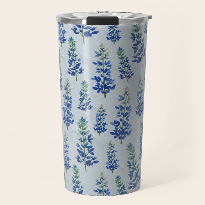 Blue Bonnets Travel Mug Gallery Image 1