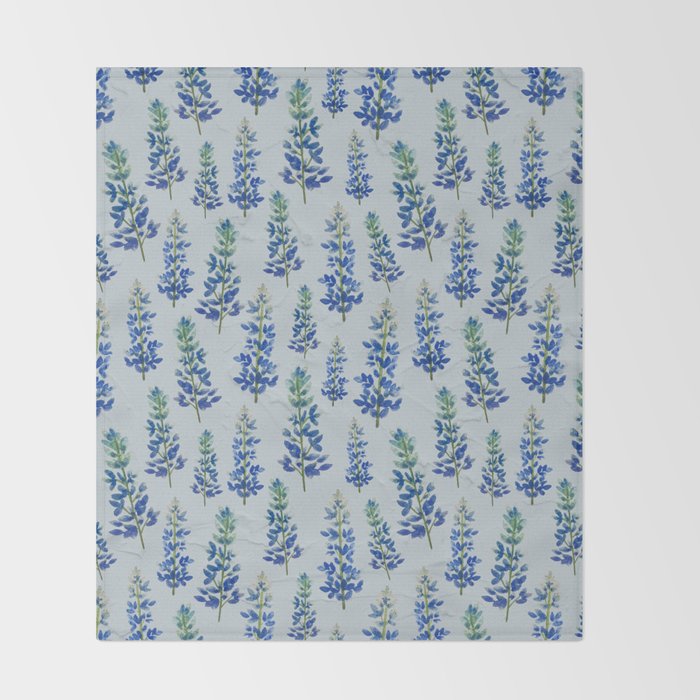 Blue Bonnets Throw Blanket Gallery Image 2