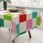 Retro Holiday chequered board pattern - candy Tablecloth Gallery Image 3