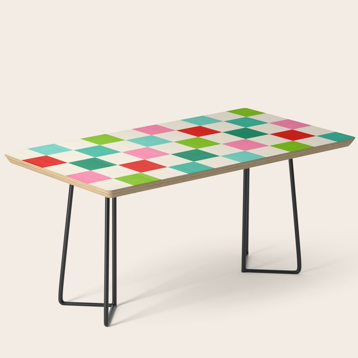 Retro Holiday chequered board pattern - candy Coffee Table Gallery Image 1