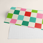Retro Holiday chequered board pattern - candy Wrapping Paper Gallery Image 2