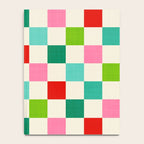 Retro Holiday chequered board pattern - candy Notebook Gallery Image 4