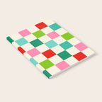 Retro Holiday chequered board pattern - candy Notebook Gallery Image 2