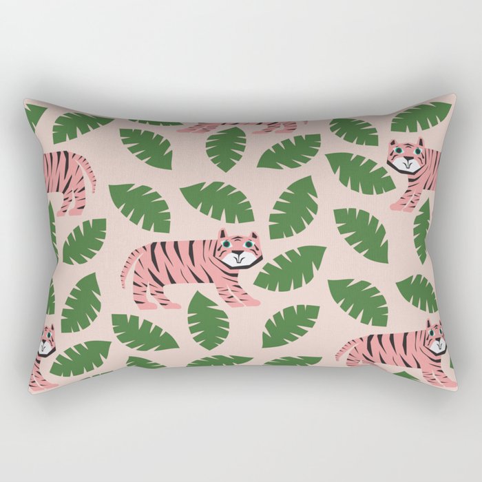 Tigers, Oh My! Rectangular Pillow Gallery Image 2