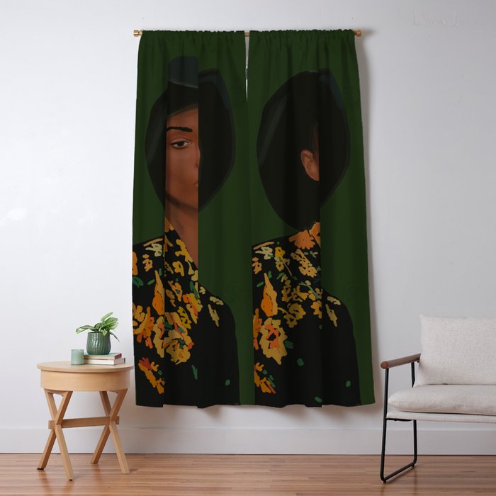 Girl Portrait 22 Window Curtain Gallery Image 5