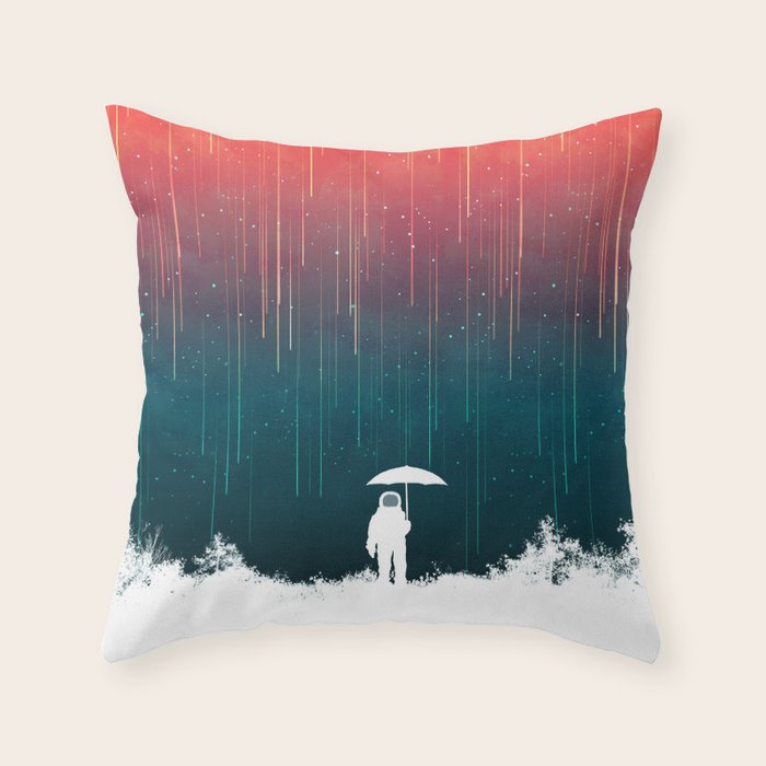 Meteoric rainfall Throw Pillow Gallery Image 6