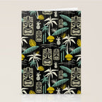 Island Tiki - Black Stationery Card Gallery Image 2