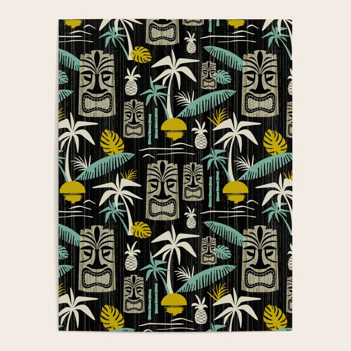 Island Tiki - Black Poster Gallery Image 1