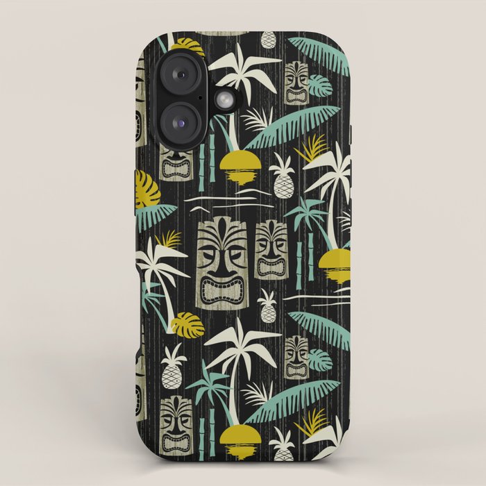 Island Tiki - Black iPhone Case Gallery Image 1