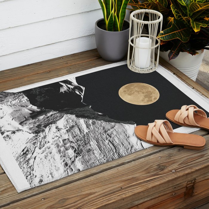 golden moon Outdoor Rug Gallery Image 2