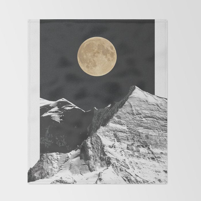 golden moon Throw Blanket Gallery Image 2