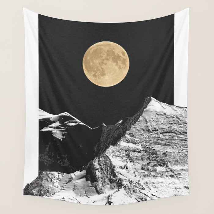 golden moon Wall Tapestry Gallery Image 4