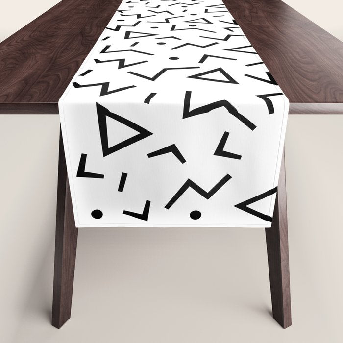 Memphis Pattern 13 - 80s Retro Table Runner Gallery Image 1