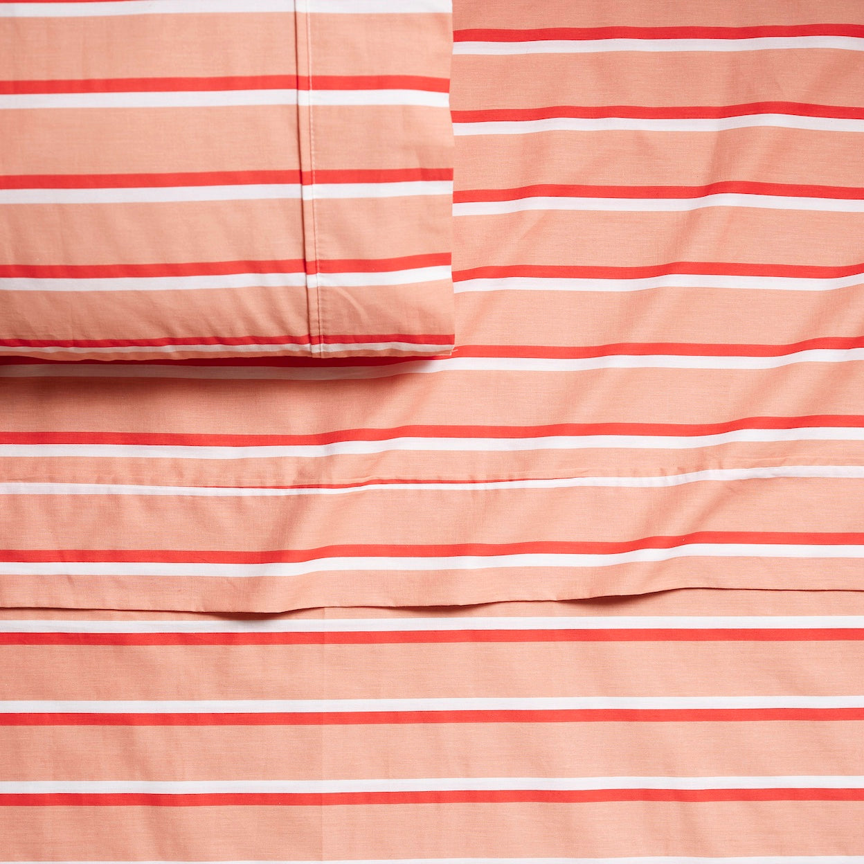 Double Stripe Brushed Cotton Sheet Set