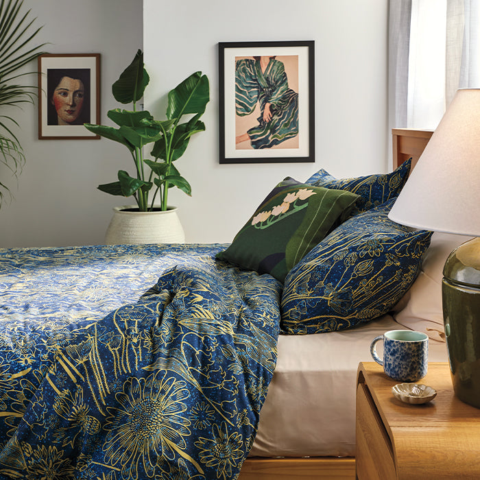 Nocturnal Meadow Brushed Cotton Duvet Cover Set