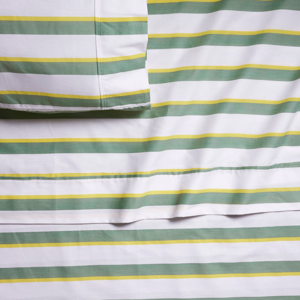 Off-Set Stripe Brushed Cotton Sheet Set