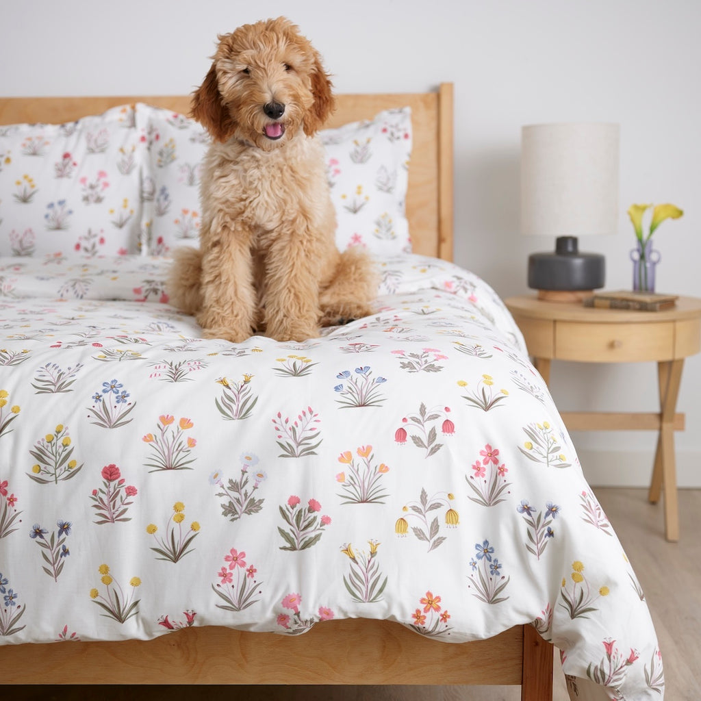 Petit Fleur Brushed Cotton Duvet Cover Set