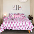 Sunset Steps Brushed Cotton Duvet Cover Set