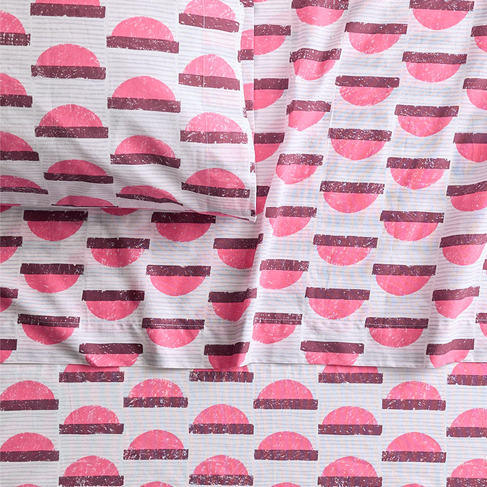 Sunset Steps Brushed Cotton Sheet Set