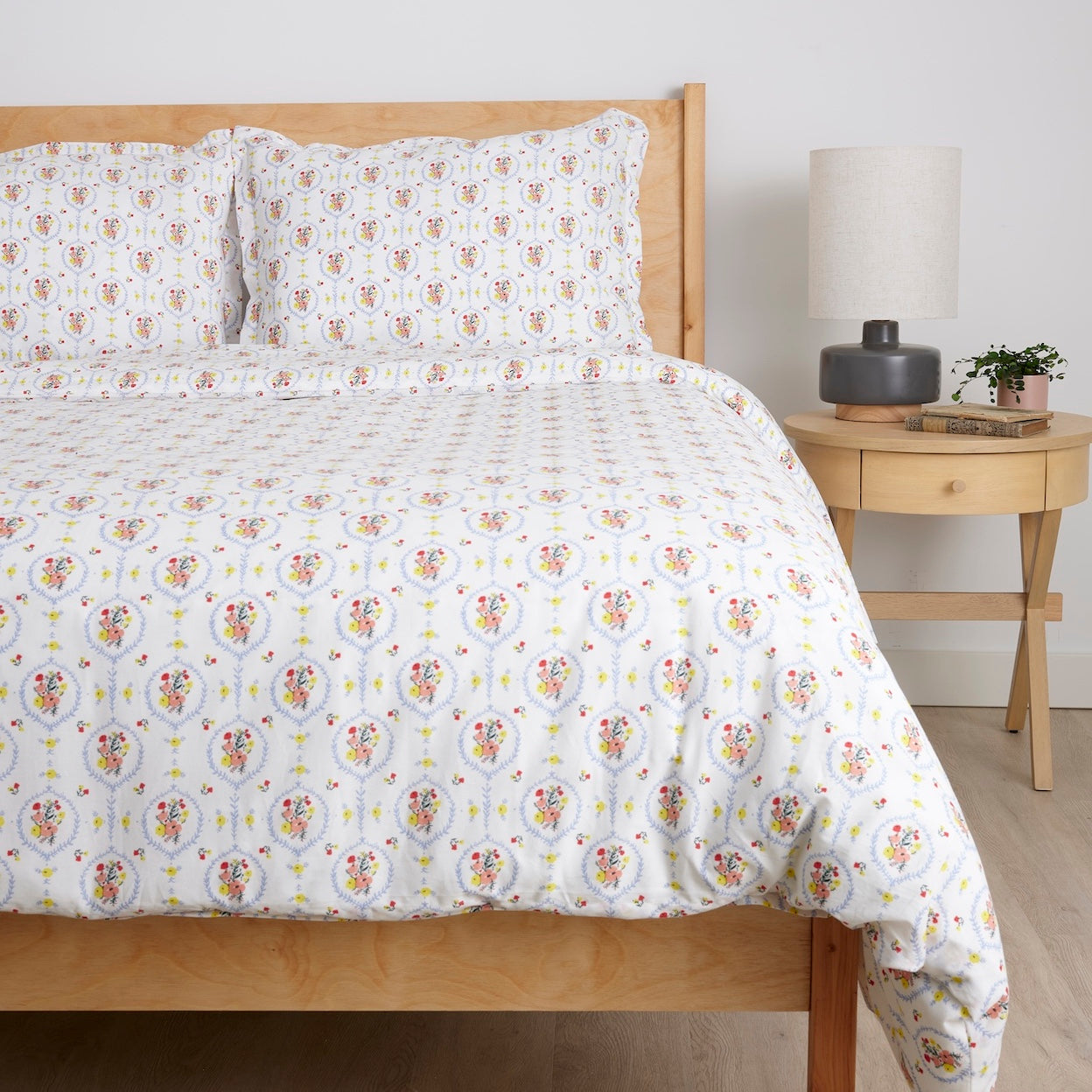 Sweet Posie Vignette Brushed Cotton Duvet Cover Set