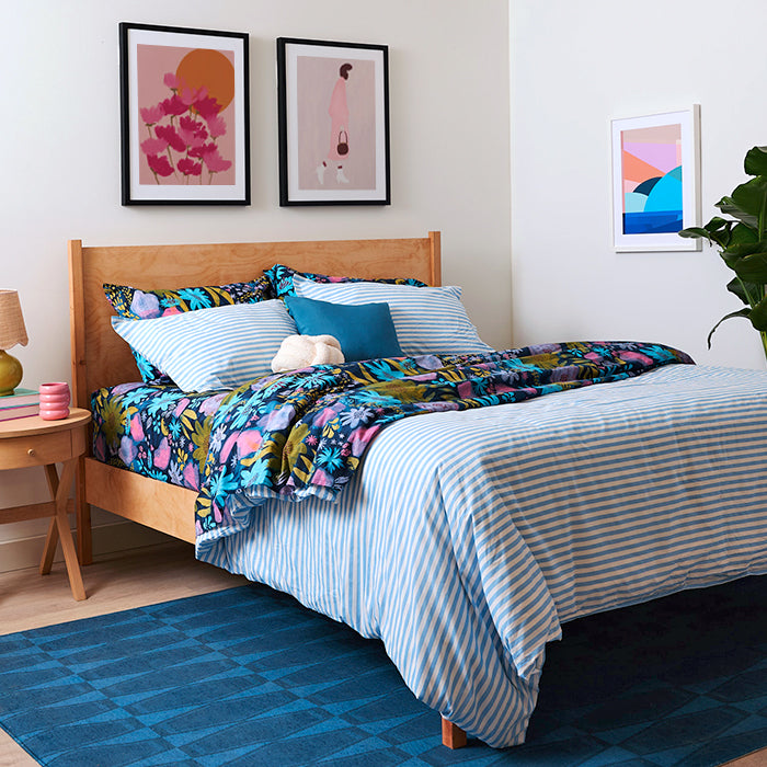 Twilight Flora Brushed Cotton Sheet Set