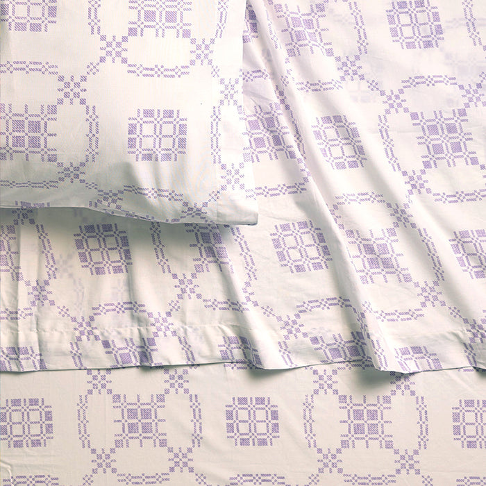 Woven Rings Brushed Cotton Sheet Set