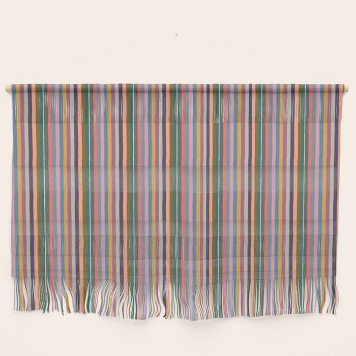 Muted Color Stripes of Joy Wall Hanging Gallery Image 1