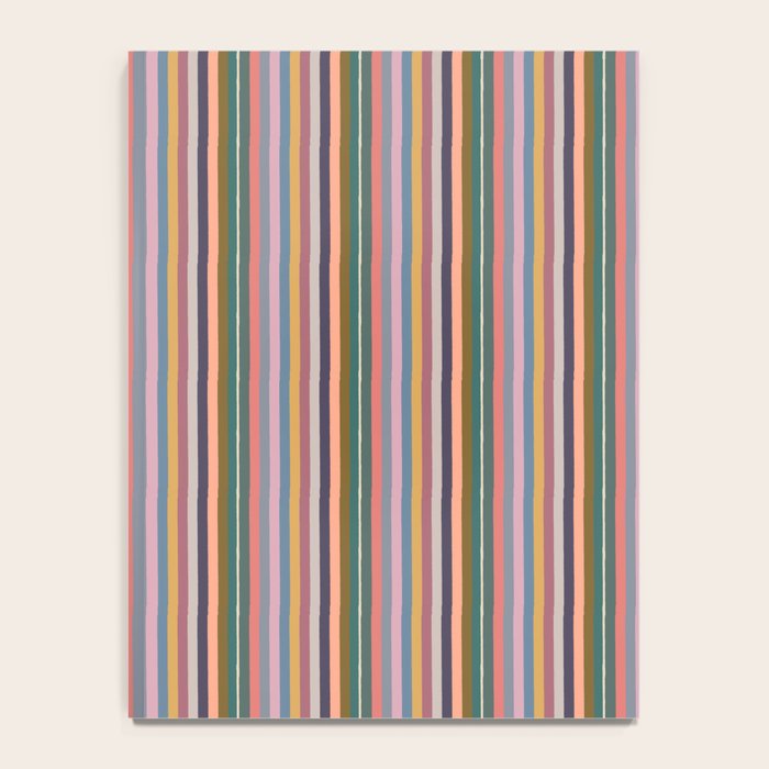 Muted Color Stripes of Joy Notebook Gallery Image 4