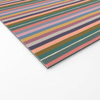 Muted Color Stripes of Joy Welcome Mat Gallery Image 2