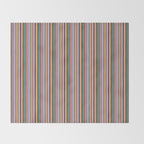 Muted Color Stripes of Joy Throw Blanket Gallery Image 2