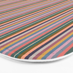 Muted Color Stripes of Joy Bath Mat Gallery Image 3