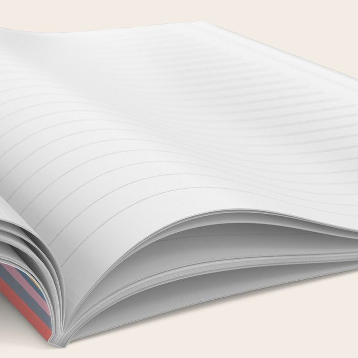 Muted Color Stripes of Joy Notebook Gallery Image 2