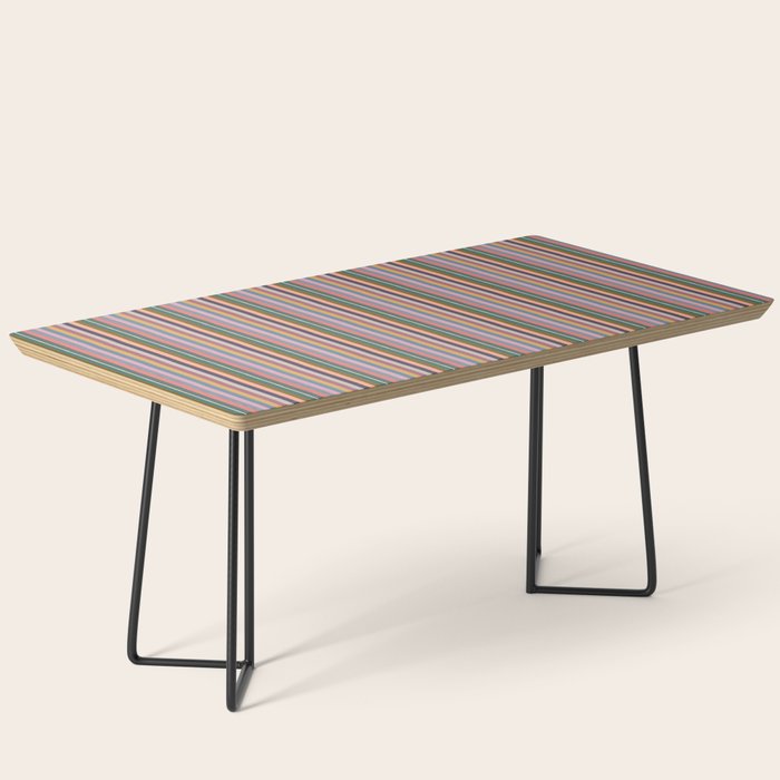 Muted Color Stripes of Joy Coffee Table Gallery Image 1