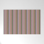 Muted Color Stripes of Joy Welcome Mat Gallery Image 1