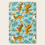 Asian tigers and tropic plants on background. Cutting Board Gallery Image 1