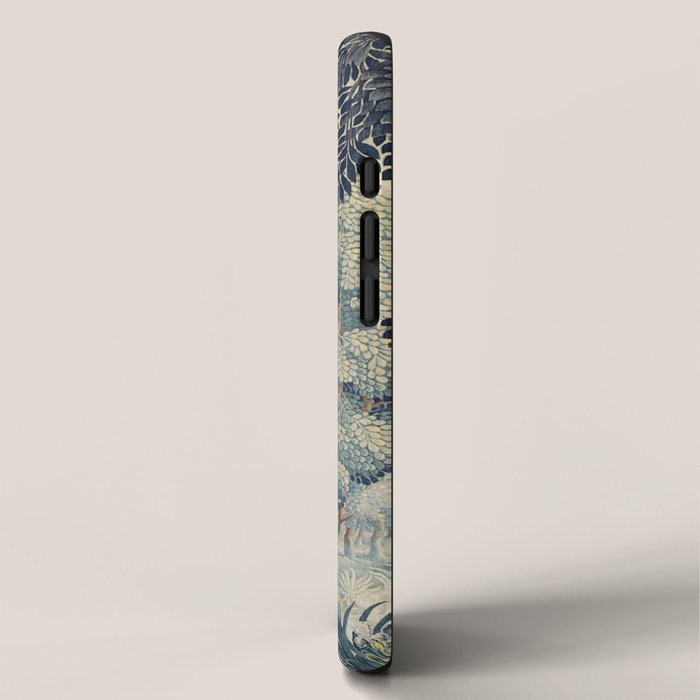 Antique 17th Century Verdure Flemish Tapestry iPhone Case Gallery Image 2