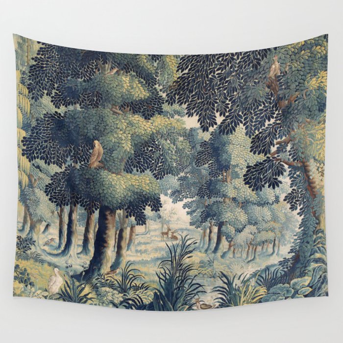 Antique 17th Century Verdure Flemish Tapestry Wall Tapestry Gallery Image 4