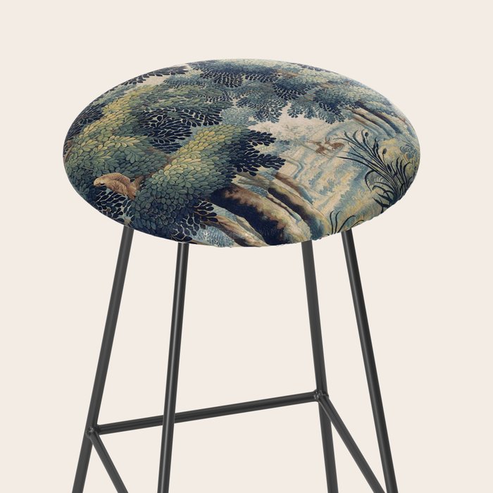 Antique 17th Century Verdure Flemish Tapestry Stool Gallery Image 2