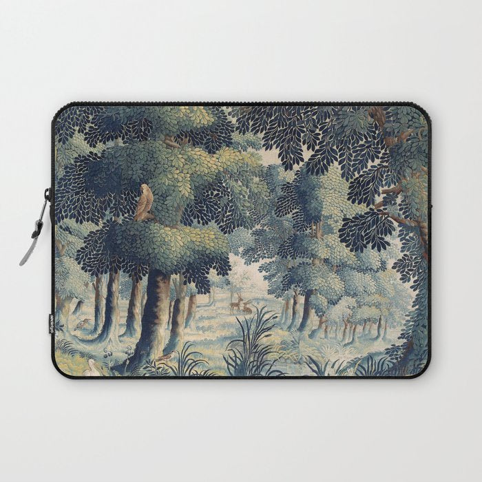 Antique 17th Century Verdure Flemish Tapestry Laptop Sleeve Gallery Image 1