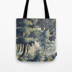 Antique 17th Century Verdure Flemish Tapestry Tote Bag Gallery Image 1
