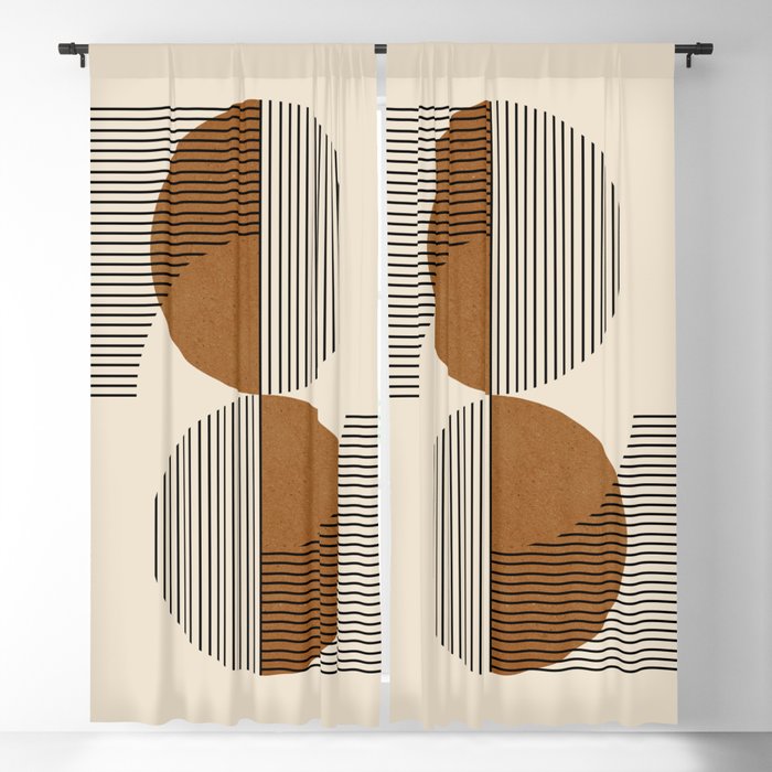 Abstraction_SUNSHINE_BALANCE_YINYANG_LINE_POP_ART_0630A Window Curtain Gallery Image 5