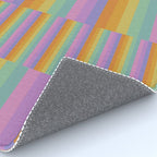 Mixed Stripes Pattern I Colorful Rainbow Rug Gallery Image 4