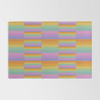 Mixed Stripes Pattern I Colorful Rainbow Rug Gallery Image 2